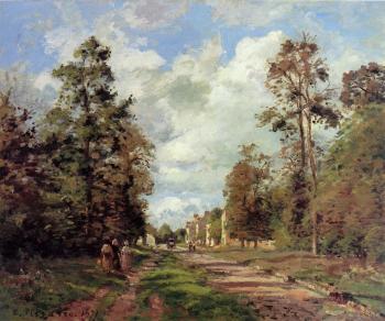 卡米耶 畢沙羅 The Road to Louveciennes at the Outskirts of the Forest 卡米耶 畢沙羅 The Road to Louveciennes at the Outskirts of the Forest